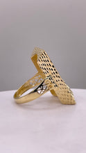 Load image into Gallery viewer, 14 KT Women’s Diamond Cut Rectangle Shape Ring