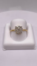 Load image into Gallery viewer, 0.36 CT. Natural Diamond Round Shape Women’s Ring In 10 KT Yellow Gold