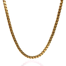 Load image into Gallery viewer, Solid Millennium Franco Link Chain In 10 KT Yellow Gold