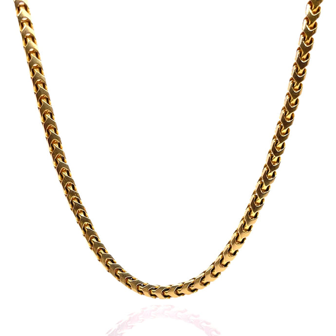Solid Millennium Franco Link Chain In 10 KT Yellow Gold