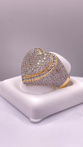 2.73 CT. Natural Diamond Heart Shape Ring In 10 KT Yellow Gold