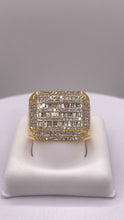 Load image into Gallery viewer, 1.03 CT. Natural Diamond Square Shape Men’s Ring In 10 KT Yellow Gold