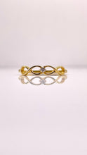 Load image into Gallery viewer, Women’s Dainty Infiniti Ring With Natural Diamond In 10 KT Yellow Gold
