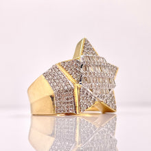 Load image into Gallery viewer, Approx 1.85 CT. Natural Diamond Star Shape Ring In 10 KT Yellow Gold