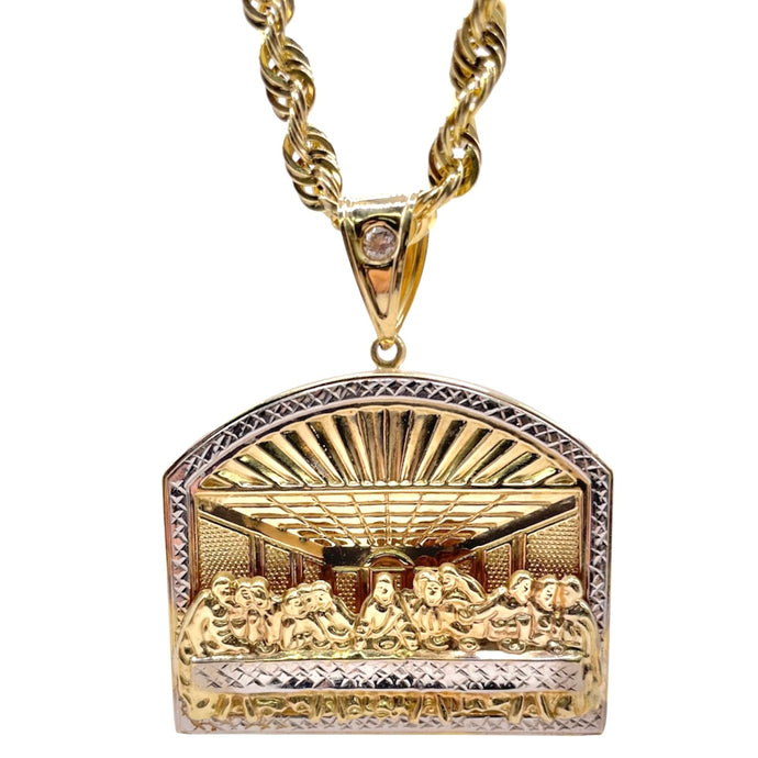 Last Super Pendant In 10 KT Yellow Gold