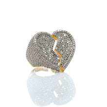 Load image into Gallery viewer, 3.29 CT. Natural Diamond Broken Heart Ring In 10 KT Yellow Gold