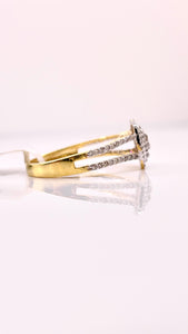 0.32 CT. Natural Diamond Women’s Ring In 10 KT Yellow Gold
