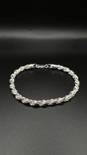 Load image into Gallery viewer, 5mm Solid Rope Chain/Bracelet In Silver