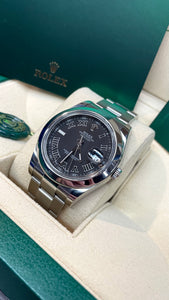 41mm DateJust II Oyster Rolex Men’s Watch With Grey Roman Numeral Dial