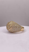 Load image into Gallery viewer, Approx 4 CT. VVS Natural Diamond Men’s Ring In 14 KT Yellow Gold