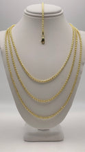 Load image into Gallery viewer, 2.5mm Diamond Cut Icy Chain/Bracelet In 10 KT Yellow Gold