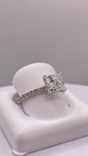 Load image into Gallery viewer, 1.96 CT. Lab Grown Princess Cut Diamond Engagement Ring In 14 KT White Gold
