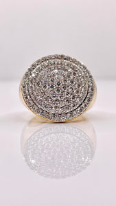 2.55 CT. Natural Diamond Men’s Round Shape Ring In 10 KT Yellow Gold