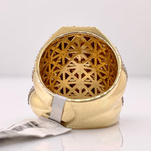 Load image into Gallery viewer, 3.45 CT. Natural Diamond Dollar Sign Ring In 10 KT Yellow Gold