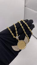 Load image into Gallery viewer, 1.13 CT. Natural Diamond Angel Memorial Pendent In 10 KT Yellow Gold