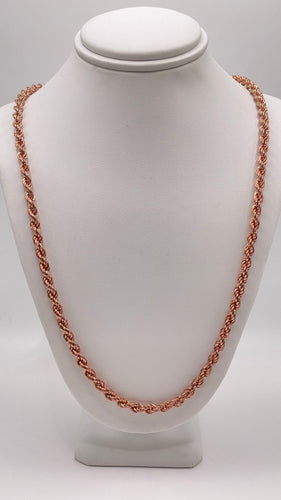 4.0mm Rope Chain In 10 KT Rose Gold