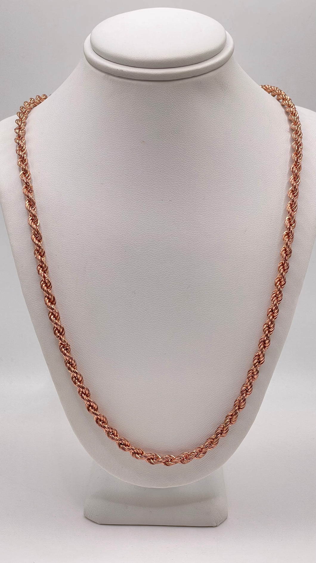 4.0mm Rope Chain In 10 KT Rose Gold