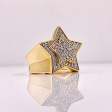 Load image into Gallery viewer, 0.94 CT. Natural Diamond Star Ring In 10 KT Yellow Gold