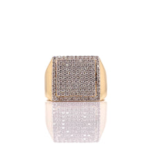 Load image into Gallery viewer, 0.57 CT. Natural Diamond Square Shape Men’s Ring In 10 KT Yellow Gold