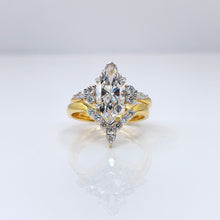 Load image into Gallery viewer, 2.39 CT. T.D.W Lab Grown Marquise Engagement Set In 14 KT Yellow Gold
