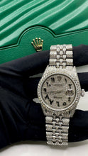 Load image into Gallery viewer, 36mm DateJust Rolex Watch Approx 15.00 CT. Natural Diamonds With Arabic Dial