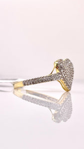 0.51 CT. Beautiful Natural Diamond Heart Ring In 10 KT Yellow Gold