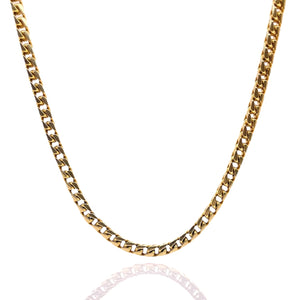 Solid Millennium Franco Link Chain In 10 KT Yellow Gold
