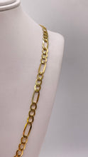 Load image into Gallery viewer, 4.7mm Hollow Figaro Link Chain In 10 KT Yellow Gold