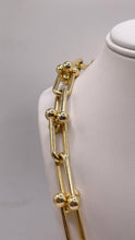 Load image into Gallery viewer, 13mm Link Chain In 14 KT Yellow Gold
