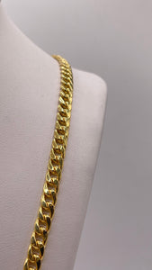 4.4mm Miami Cuban Link Chain In 10 KT Yellow Gold