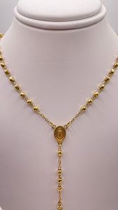 Rosary Necklace In 10 KT Yellow Gold