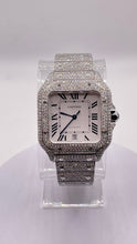 Load image into Gallery viewer, Cartier Santos Large With Natural VVS Diamonds