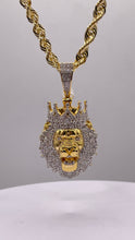 Load image into Gallery viewer, 0.81 CT. Natural Diamond Lion Pendent In 10 KT Yellow Gold