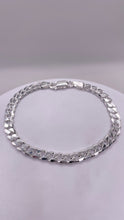 Load image into Gallery viewer, 5mm Curb Chain/Bracelet In Silver