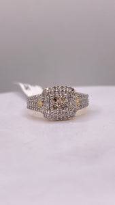 0.58 CT. Natural Diamond Women’s Ring In 10 KT Yellow Gold