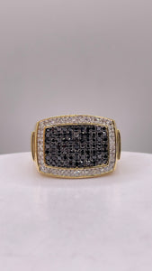 0.93 CT. Natural Diamond Men’s Ring In 10 KT Yellow Gold
