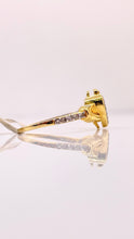 Load image into Gallery viewer, 0.32 CT. Natural Diamond Claddagh Ring Set In 10 KT Yellow Gold