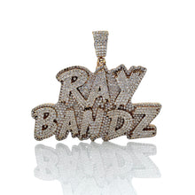 Load image into Gallery viewer, 8.00 CT. Natural Diamond Ray Bandz Pendant In 10 KT Yellow Gold