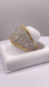 2.21 CT. Natural Diamond Square Eternity Ring In 10 KT Yellow Gold