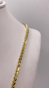 3.0mm Franco Link Chain In 10 KT Yellow Gold