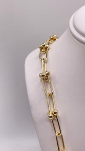 Fancy Link Chain In 10 KT Yellow Gold