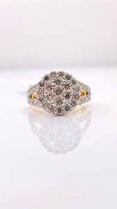 1.90 CT. Natural Diamond Women’s Ring In 10 KT Yellow Gold