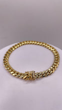 Load image into Gallery viewer, 6.95mm Solid Miami Cuban Bracelet In 10 KT Yellow Gold