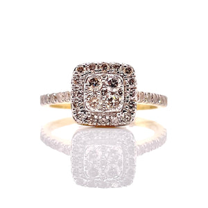 0.75 CT. Natural Diamond Women’s Ring In 10 KT Yellow Gold
