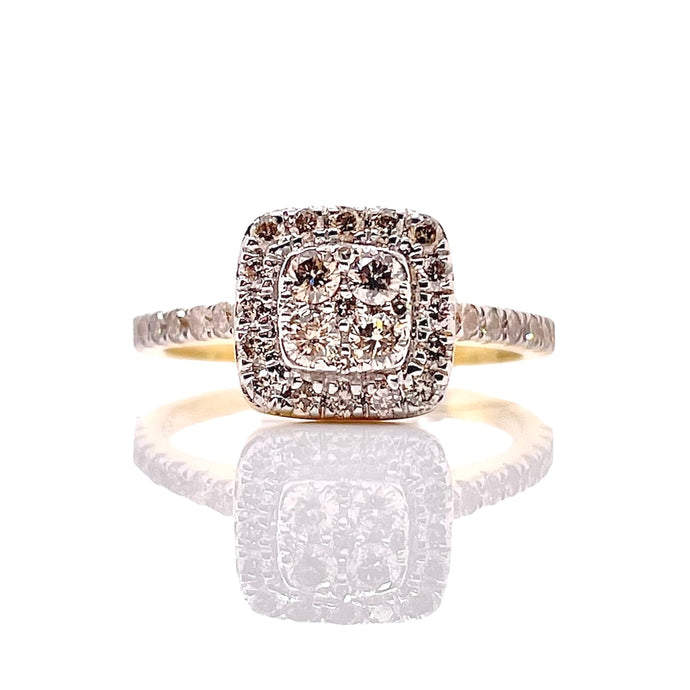 0.75 CT. Natural Diamond Women’s Ring In 10 KT Yellow Gold