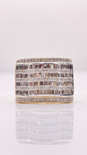 Load image into Gallery viewer, 1.28 CT. Natural Diamonds Men’s Ring In 10 KT Yellow Gold