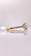 Load image into Gallery viewer, 1.96 CT. Lab Grown Diamond Princess-Cut Engagement Ring In 10 KT Yellow Gold