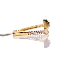 Load image into Gallery viewer, Nail Ring In 10 KT Yellow Gold With CZ