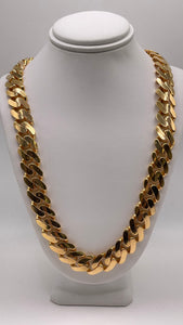 21 KT Yellow Gold 12.9mm Miami Cuban Link Chain
