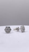 Load image into Gallery viewer, 1 CT Moissanite Stud Earrings Screw Backings